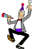 party, furore, lingue di suocera, farsi prendere, festeggiare, festeggiamenti, rito, trombette