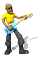 suonare, strumento, corde, elettrica, acistica, amplificatore, suono, note, tasti, giallo, modello, vitalit