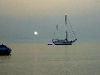 immagini tramonti, isola felice, viaggio vacanza corfu, barca pescatori